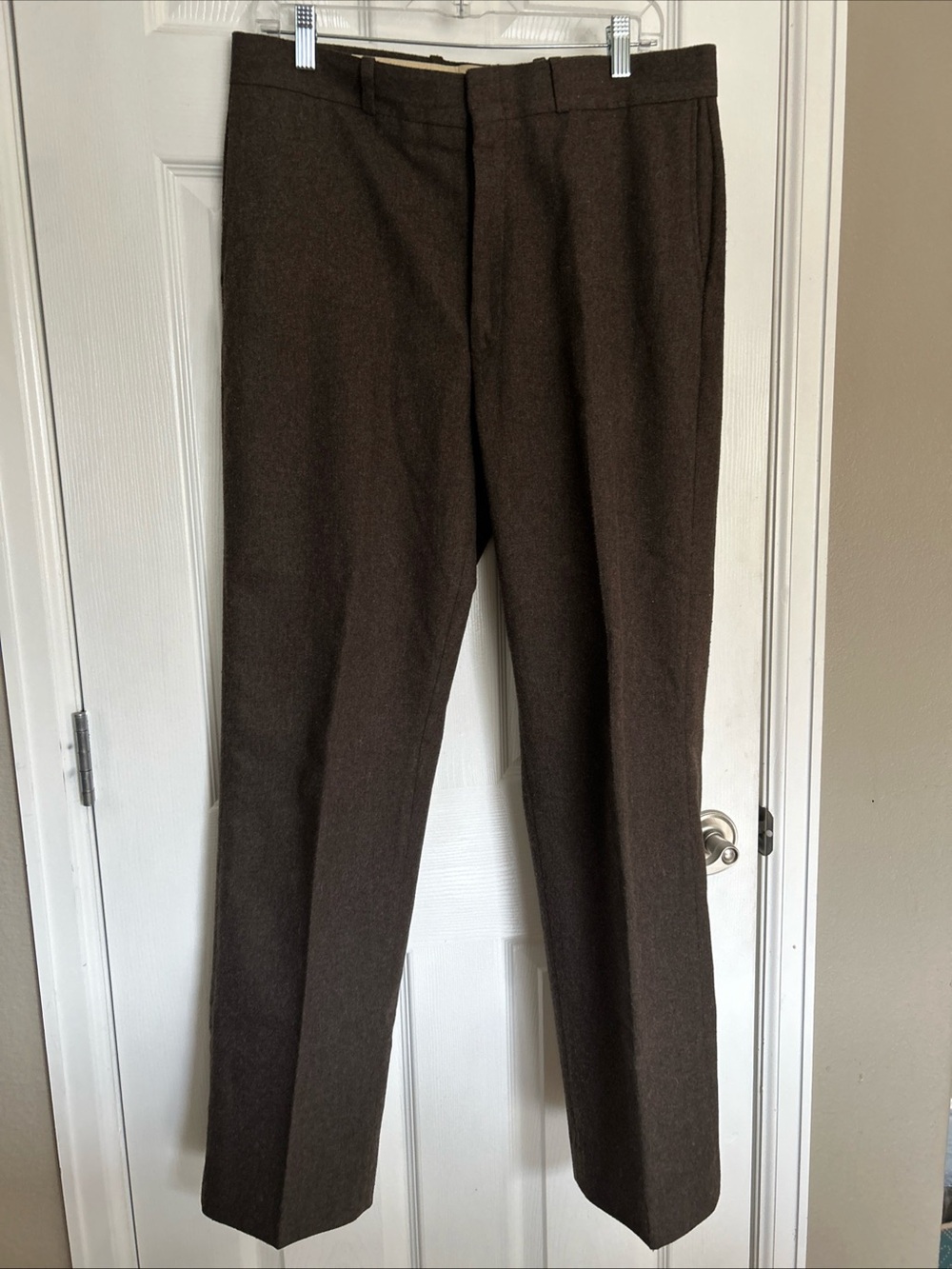 Vintage Farah Pants Mens 35x28 Wool Blend Dress Trousers Made in Classic 90s